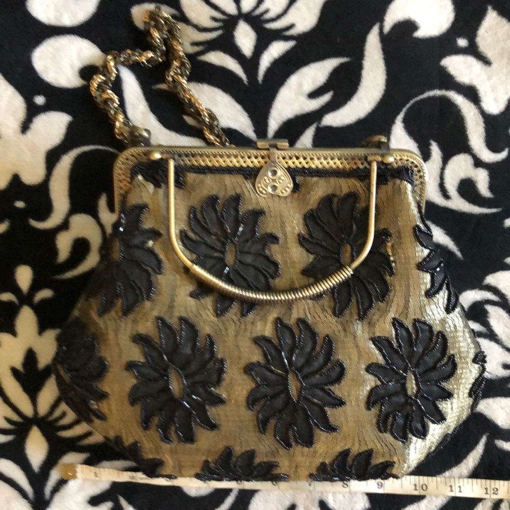 Vintage Lace Sequin Purse Clutch